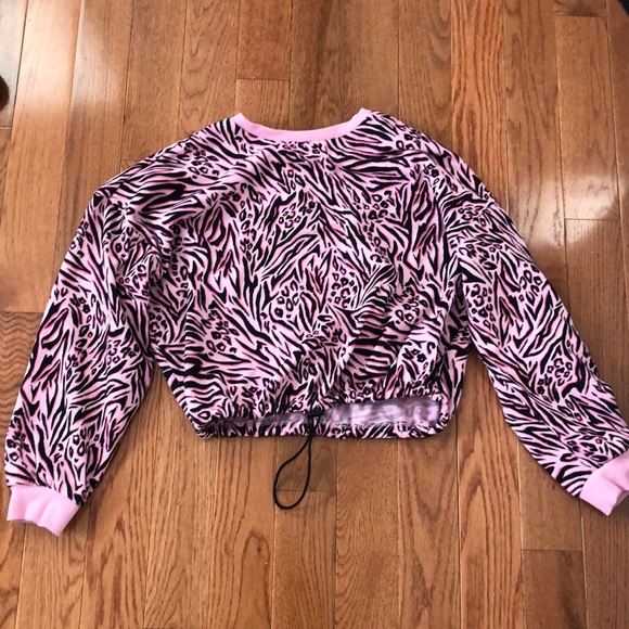 Pink cheetah crop top - Picture 1 of 2